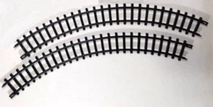 Menge 2 neue helle Holiday Express gebogene Zug Gleisstücke ~ 1 & 1/16" breit - Bild 1 von 3