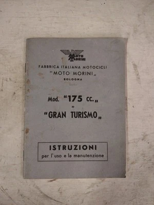 Moto Morini 175 cc. Libretto uso e manutenzione Originale  - Immagine 1 di 2