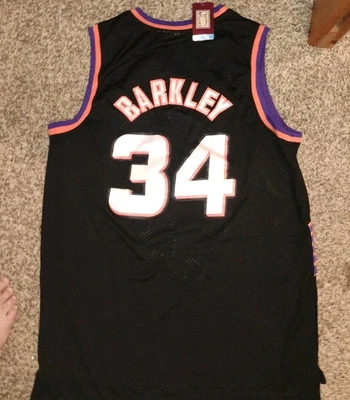 Camiseta deportiva retro negra de la NBA Charles Barkley XL Phoenix Suns 1992 nueva Foto 1 de 2
