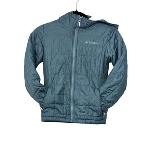 Columbia Fleece Lined Hooded Jacket Youth Size Small - Olive Green - Kids - Picture 1 of 8