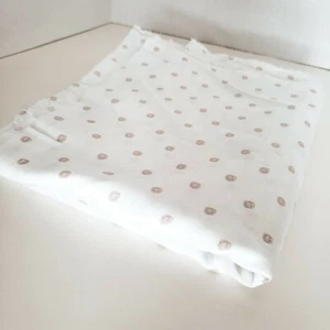 White Cotton Blend Jersey Knit Fabric sewing quilting clothing 1 to 2 Yards New - Picture 1 of 4