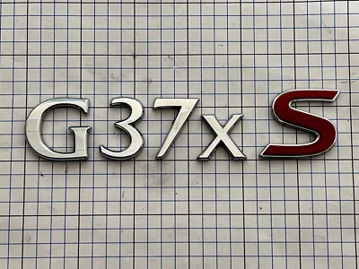 Infiniti G37xS sedan 08 - 09 trunk emblem badge letters OEM Factory Genuine - image 1 of 2