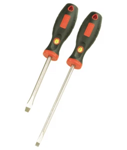 Genius Tools 1.0 x 5.5mm Slotted Screwdriver w/Soft Handle, 200mmL - 506+1455 - Picture 1 of 5