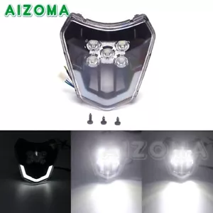Dirt Bike LED Headlight Enduro Head Lamp For EXC EXC-F XC-W SMC 250 300 350 690 - Picture 1 of 12