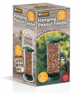 Garden Hanging Bird Peanut Feeder 19.5 x 9.5 cm - Green - Picture 1 of 1