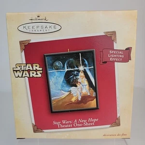 A New Hope Theater One-Sheet 2004 Star Wars Hallmark Keepsake Christmas Ornament - Picture 1 of 6