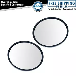 8.5" Round Convex Mirror Pair Stainless Steel Center Stud w/ Mounting Bracket - Picture 1 of 3