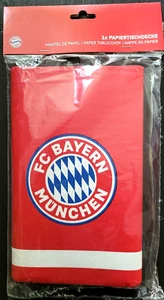 FC Bayern Tischdecke rot weiß 1,15 x 1,75 m Kindergeburtstag Party Feste Fußball - Bild 1 von 3