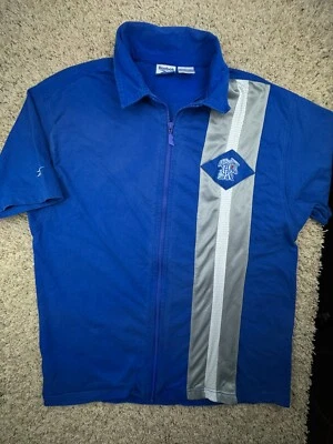 Chaqueta Reebok Kentucky Wildcats Cremallera Completa Para Hombre Talla Grande Azul Manga Corta Cremallera Foto 1 de 4