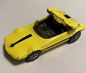 Vintage 1970 Whizzwheels Bertone Runabout Barchetta 386 Yellow Corgi Toys Used - Picture 1 of 9