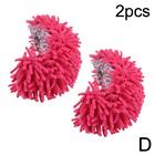 Chenille Dust Mop Slippers Foot Socks Mop Caps Floor Cleaning Covers ‖ Shoe T3Y6