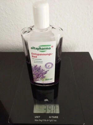 Entspannungs Bad Lavendel-Öl Altarpharma ursprünglich 250 ml Flasche Siehe Foto  - Bild 1 von 4