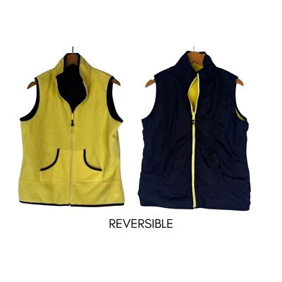 Chaleco Reversible Oleg Cassini Vellón Gorpcore Capas Exterior Talla MD Foto 1 de 4