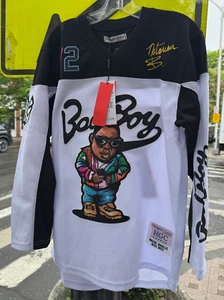 Biggie Smalls Hockey Jersey Bad Boy Men's Headgear Classics Free Shipping NEW - Picture 1 of 4