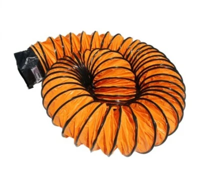 Ventilador de Aire Naranja 6 Pulgadas ID X 25 Pies Totalmente Estirado. Foto 1 de 3