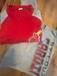 Men’s Pair St Louis Cardinal’s Vintage T Shirt. Large Gray Baseball XL Baseball - Picture 1 of 14