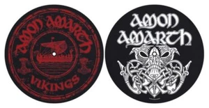 AMON AMARTH vikings DJ TURNTABLE twin SLIPMAT SET PACK sealed - Picture 1 of 3