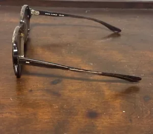 Vintage 70s 80s LeStar Drop Arm Eyeglasses Frame Glasses 52 20 Brown Marble Bold - Picture 1 of 6