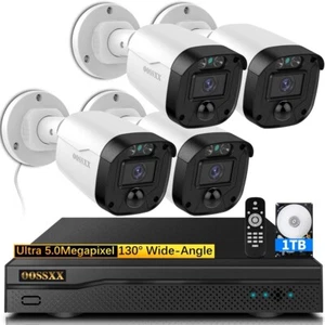 Full HD 5MP Wired Security Camera DVR Set - NEW - Picture 1 of 6