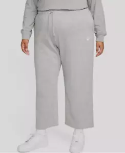 Nike Plus Size Sportswear Mid Rise Wide Leg Sweatpants Dark Grey 3X 12660 - Picture 1 of 5