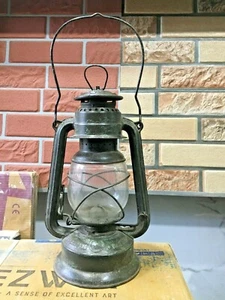 Antique Old Feuerhand No. 270 Kerosene Lamp Lantern Original Glass Germany - Picture 1 of 12