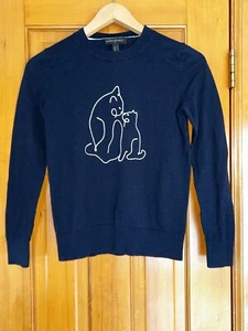 EUC Girls' Size 8 Banana Republic Shirt with Cats - Picture 1 of 3