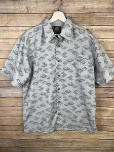 Weatherproof Mens Medium Fishing Shirt Button Up Vented Back Short Sleeve Collar - Picture 1 of 12