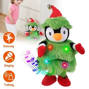 Dancing Plush Toy Singing & Recording To Learn Talking Xmas Gift For Kids Baby - Picture 1 of 21