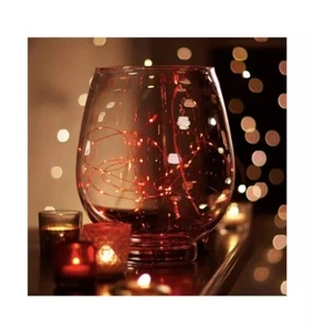 Apotheker & Co: 62 LED Lichterkette, batteriebetrieben, Timer: 10 Fuß, rot - Bild 1 von 6