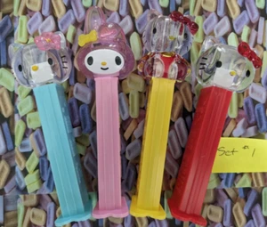 Set 4 Hello Kitty in cristallo PEZ da collezione - PREZZO DI VENDITA ESPLOSIVO - Foto 1 di 1
