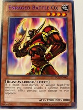 Yugioh Enraged Battle Ox DL15-EN002 Rare PURPLE Mint Condition
