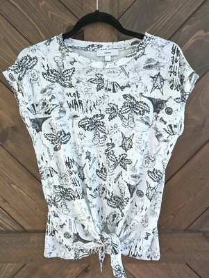 Camiseta sin mangas Diesel Novedad Gráfica XS Blanca Estampado Graffiti Nudo Frontal  Foto 1 de 4