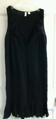 Frenchi 连衣裙,女式 XS 码,黑色,棉混纺,来自 Nordstrom,全新带标签 — 第 1/4 张图片