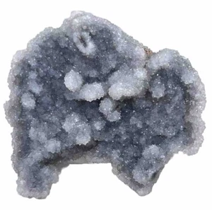 "Exhibición de muestras minerales cristal druzy estalactita coral calcedonia 3""/3"" 89 gramos" - Imagen 1 de 7