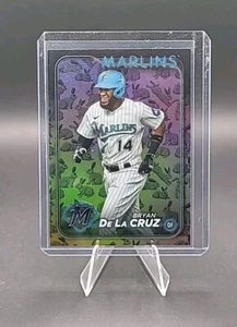 2024 Topps Series 1 Rabbits Easter Holiday Foil Bryan De La Cruz #215 Marlins - Bild 1 von 2