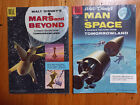 Lot of 2 Dell Walt Disney&#39;s Man in Space and Mars and Beyond -Tomorrowland