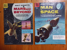 Lot of 2 Dell Walt Disney's Man in Space and Mars and Beyond -Tomorrowland