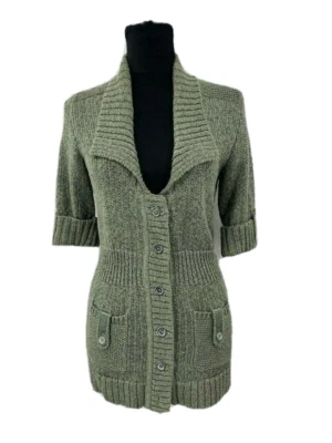 White House Black Market Womens Sweater Green Size Small Short Sleeves Cardigan - Image 1 of 4