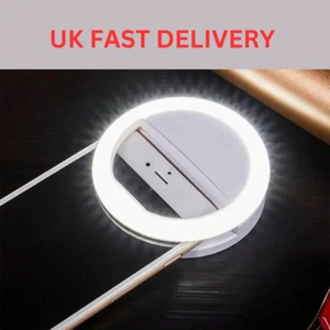 Mobile Phone Selfie Ring Light Universal Clip On LED Ring Light - Picture 1 of 10