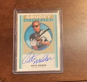 2019 UD Goodwin Champions Pete Weber Goudey Autographs #GA-PW - Picture 1 of 2