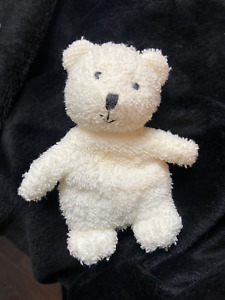 6" Russ White Teddy Bear Plush Home Buddies Terry Cloth Stuffed Animal Bean Bag