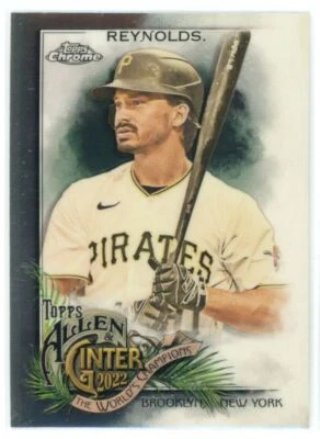 2022 Topps Allen & Ginter Chrome Bryan Reynolds Pittsburgh Pirates #217 - Image 1 of 2