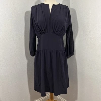 Vestido Derek Lam para mujer pequeño de seda púrpura oscuro babydoll Foto 1 de 4