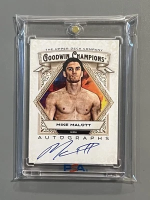 MIKE MALOTT 🏆MMA/UFC AUTHENTIC AUTOGRAPHED ✨ROOKIE✨ CARD!!! UD - Image 1 of 2