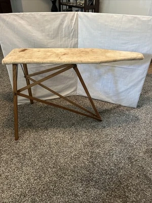 ANTIQUE OUR OWN #34 NATIONAL WASHBOARD CO CHICAGO WOODEN IRONING BOARD - Image 1 of 4