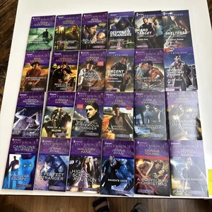 LOT OF 24 HARLEQUIN INTRIGUE NOVELS (LARGER PRINT) Mixed Authors - Picture 1 of 19