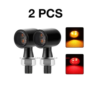 Motorcycle LED Mini Rear Turn Signal Brake Lights Blinker For Bobber Cafe Racer - Picture 1 of 11