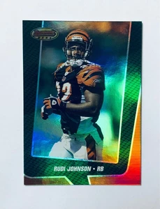 2005 Rudi Johnson Bowman's Best Green #6 Serial #/799 Cincinnati Bengals - Bild 1 von 2