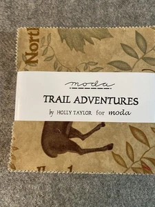 Moda fabric quilt Charm pack Holly Taylor 35 square Trail Adventures up north - Picture 1 of 2