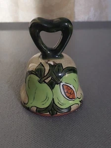 Talavera Bell 3.25"x2.5" Handmade from Mexico Authentic Vegetables Decor - Picture 1 of 5